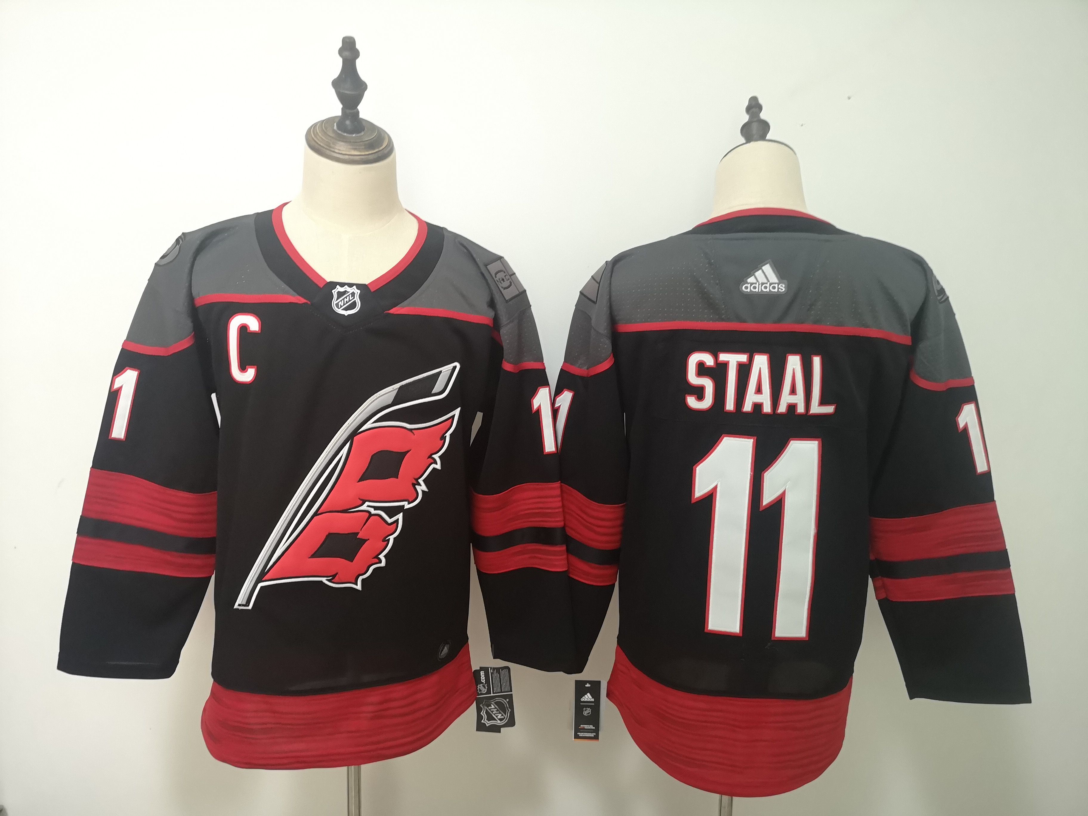 Adidas Men Carolina Hurricanes 11 Staal black NHL Jersey